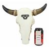 13" L Western Star Steer Bison Buffalo Bull Cow Head Wall Mount Decor view 3