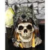 9" H Large Koitsenko Warrior Chief Black Wolf Headdress Statue Decor view 4