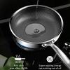 20/26CM Frying Pan Food Grade 304 Stainless Steel Non Stick Pan Honeycomb Pot Bottom Induction Cooker Gas Stove General Wok (20CM Frying pan) view 4