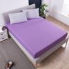 CFYCYHDZHT Luxurious Soft Bed Sheet,Polyester Cotton Waterproof Urine-Proof Mattress Protector,Elder Kids Full,Twin,Queen,King Deep Pocket Mattress Cover,Purple,160cmX200cmX30cm view 1