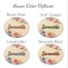 Nursery Name Sign for Girls Wooden Plaque Personalized Wood Round Wall Decor 3D Effect Sign for Kids Room view 3