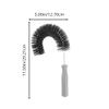 SPARTA Plastic Hook-Shaped Brush, Clean-In-Place, Galvanized Wire with Threaded Hole for Dusting Surface of Curved Drains and Pipes, 11.5 Inch Length, Blue, (Pack of 12) view 3