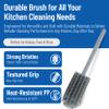 SPARTA Scrub Brush Bottle Brush, Dishwasher Safe Brush with Hanging Hole for Cleaning, Plastic, 16 Inches, Gray, (Pack of 4) view 3