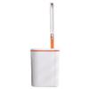 WYDNX Strong Toilet Brush with HolderDisposable Toilet Bowl Cleaner Brush with Holder and 20pcs RefillsWall-Mounted Toilet Scrub Brush Reusable (Color : Orange) view 1