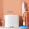 WYDNX Strong Toilet Brush with HolderDisposable Toilet Bowl Cleaner Brush with Holder and 20pcs RefillsWall-Mounted Toilet Scrub Brush Reusable (Color : Orange) view 2