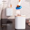 WYDNX Strong Toilet Brush with HolderDisposable Toilet Bowl Cleaner Brush with Holder and 20pcs RefillsWall-Mounted Toilet Scrub Brush Reusable (Color : Orange) view 3