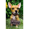 Chimichanga Chihuahua w/ Sign 12.75" Height Figurine Garden Welcome Home Decor view 4