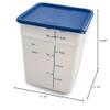 Carlisle FoodService Products Squares Square Food Storage Container with Stackable Design for Catering, Buffets, Restaurants, Plastic, 18 Quarts, White, (Pack of 6) view 3