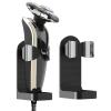 Linkidea 2 Pack Wall Mount Electric Shaver Holder, Self-adhesive Shower Organizer for Philips 7, 9 Series, Bathroom Razor Stand (Black) view 1