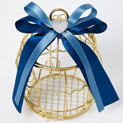 Mini Metal Gold Vintage Retro Bird cage Candy Boxes Baby Shower Favor Gift Box for Guests Party Birthday Souvenir (7,10PCS)