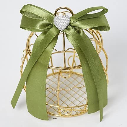Mini Metal Gold Vintage Retro Bird cage Candy Boxes Baby Shower Favor Gift Box for Guests Party Birthday Souvenir (4,30PCS)