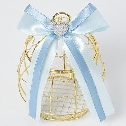 Mini Metal Gold Vintage Retro Bird cage Candy Boxes Baby Shower Favor Gift Box for Guests Party Birthday Souvenir (5,30PCS)