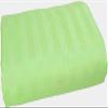 3-Pieces Flat Sheet (Flat Sheet + Pillow Cases) 600 Thread Count Combed Cotton 3-PC Piece Flat Sheet/Top Sheet Stripe Sage Green King Size view 1