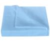 3-Pieces Flat Sheet (Flat Sheet + Pillow Cases) 600 Thread Count Combed Cotton 3-PC Piece Flat Sheet/Top Sheet Solid Light Blue California King Size view 1
