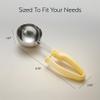Restaurantware Ice Cream Scoop 1 Case 3 oz Stainless Steel Portioner Commercial Kitchen Tool Comfortable Grip Dishwasher-Safe Ambidextrous Handle view 2