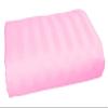 3-Pieces Flat Sheet (Flat Sheet + Pillow Cases) 600 Thread Count Combed Cotton 3-PC Piece Flat Sheet/Top Sheet Stripe Baby Pink RV Short Queen Size view 1