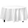 Party Dimension Tablecloth - 84" x 84" - Plastic Disposable Clear Round Tablecover for Weddings, Banquets, Parties : 12 Count view 2