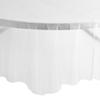Party Dimension Tablecloth - 84" x 84" - Plastic Disposable Clear Round Tablecover for Weddings, Banquets, Parties : 12 Count view 3