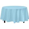 Party Dimension Tablecloth - 84" x 84" - Plastic Disposable Light Blue Round Tablecover for Weddings, Banquets, Parties : 12 Count view 2