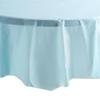 Party Dimension Tablecloth - 84" x 84" - Plastic Disposable Light Blue Round Tablecover for Weddings, Banquets, Parties : 12 Count view 3