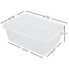 Nesmilers Clear Storage Boxs with Lids, 14 Quarts Latching Storage Totes Bins Set of 4 view 2