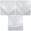 Nesmilers Clear Storage Boxs with Lids, 14 Quarts Latching Storage Totes Bins Set of 4 view 3