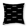 Cushion Pillow Cover African Mudcloth Pillowcase Cover Black with White Dash Tribal Design Boho Modern 20"x20" Decorative Outdoor Linen Fabric for Sofa Couch, Bed Home and Outdoor Car Throw Pillow view 1