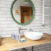 Relaxdays 5-Piece Bathroom Set, Polished Stainless Steel, Complete Toilet Accessories, Modern, Silver, 100% view 2