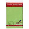 Party Dimension Tablecloth - 84" x 84" - Plastic Disposable Lime Green Round Tablecover for Weddings, Banquets, Parties : 12 Count view 1
