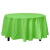 Party Dimension Tablecloth - 84" x 84" - Plastic Disposable Lime Green Round Tablecover for Weddings, Banquets, Parties : 12 Count view 2