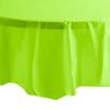 Party Dimension Tablecloth - 84" x 84" - Plastic Disposable Lime Green Round Tablecover for Weddings, Banquets, Parties : 12 Count view 3