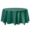 Party Dimension Tablecloth - 84" x 84" - Plastic Disposable Hunter Green Round Tablecover for Weddings, Banquets, Parties : 12Count view 2