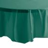 Party Dimension Tablecloth - 84" x 84" - Plastic Disposable Hunter Green Round Tablecover for Weddings, Banquets, Parties : 12Count view 3