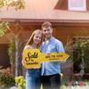 Realtor Key Photo Booth Props Real Estate Sign Marketing Sold Sign Custom Key Party Supplies Real Estate Agent Gifts Giant Car Key Prop, Key Cutout Signs, Large Car Key - Gold Sparkle Size M view 2