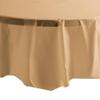Party Dimension Tablecloth - 84" x 84" - Plastic Disposable Gold Round Tablecover for Weddings, Banquets, Parties : 12 Count view 3