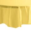 Party Dimension Tablecloth - 84" x 84" - Plastic Disposable Yellow Round Tablecover for Weddings, Banquets, Parties : 12 Count view 2