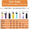 5 PCS Miracredo Replacement Straws for Hydro Flask Straw Lid Wide Mouth Bottle, Fit Takeya Wide Mouth, For Thermoflask, For Hydroflask 32 oz, Come with 2 Straw Cleaner Brushes view 2