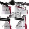 ChadMade Extra Wide Velvet Room Darkening Drape with Blackout Lined for Traverse Rod Versatile Rod Pocket Hook Belt Back Tab 100Wx96L, 1 Panel, Burgundy Red, Leon Collection view 2