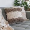 Bit of Meraki Aarohi Throw Pillow Cover for Couch, 18 X 18 Bohemian Throw Pillow for Contemporary Home Decor, Handmade Sustainable Chic Decor, Comes with Pillow Insert view 2