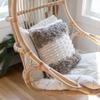 Bit of Meraki Aarohi Throw Pillow Cover for Couch, 18 X 18 Bohemian Throw Pillow for Contemporary Home Decor, Handmade Sustainable Chic Decor, Comes with Pillow Insert view 3