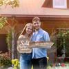 Realtor Key Photo Booth Props Real Estate Sign Marketing Sold Sign Custom Key Party Supplies Real Estate Agent Gifts Giant Car Key Prop, Key Cutout Signs, Large Car Key - Brown Wood Size M view 2
