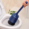 WYDNX Convenient Toilet Vacuum Sucker Toilet Plunger Pipeline Dredger Sewer Drain Cleaner Toilet Pump Cleaner Bathroom Supply House Use (Color : Blue) view 3
