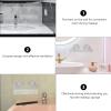 Beaupretty cosmetic storage box Hanging Bin Shelf blending sponges for makeup cosmetic sponge rack makeup sponge wall holder Cosmetic holder beauty sponges No punching the pet plastic basket view 2