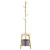Coat Rack Freestanding Standing Coat Hanger Coat Tree Bedroom Bedside Vertical Hanger Floor Corner Stand with 6 Hooks Suitable Bag Scarf Key Hat Entry Way Home Furniture Coat Rack for Office Coat Tree view 1