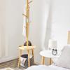 Coat Rack Freestanding Standing Coat Hanger Coat Tree Bedroom Bedside Vertical Hanger Floor Corner Stand with 6 Hooks Suitable Bag Scarf Key Hat Entry Way Home Furniture Coat Rack for Office Coat Tree view 4
