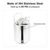 YUEWO Mini Ball Lock Keg, 304 Stainless Steel Double Ball Lock Post Corny Keg Pressurized Growler System for Home-Brewing (3.2 Gal) view 2