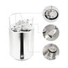YUEWO Mini Ball Lock Keg, 304 Stainless Steel Double Ball Lock Post Corny Keg Pressurized Growler System for Home-Brewing (3.2 Gal) view 3