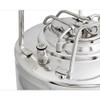 YUEWO Mini Ball Lock Keg, 304 Stainless Steel Double Ball Lock Post Corny Keg Pressurized Growler System for Home-Brewing (3.2 Gal) view 4