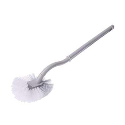 WYDNX Convenient Portable Thickened Plastic Long Handle Toilet Double Side Bathroom Cleaning Brush Curved Strong Decontamination House Use