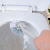 WYDNX Convenient Portable Thickened Plastic Long Handle Toilet Double Side Bathroom Cleaning Brush Curved Strong Decontamination House Use view 2